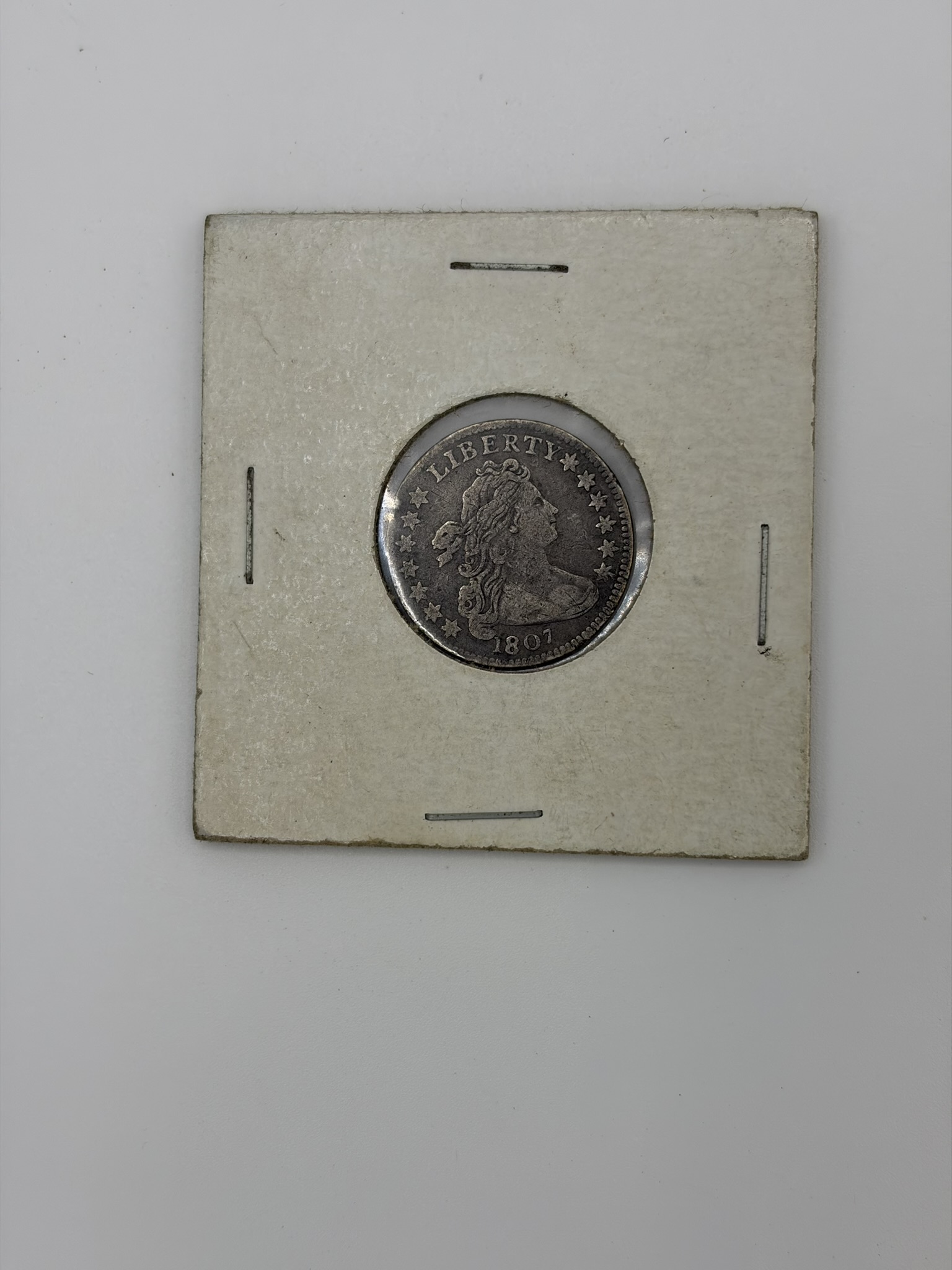 1800s U.S. bust dime obverse at Gold King in Hickory, NC