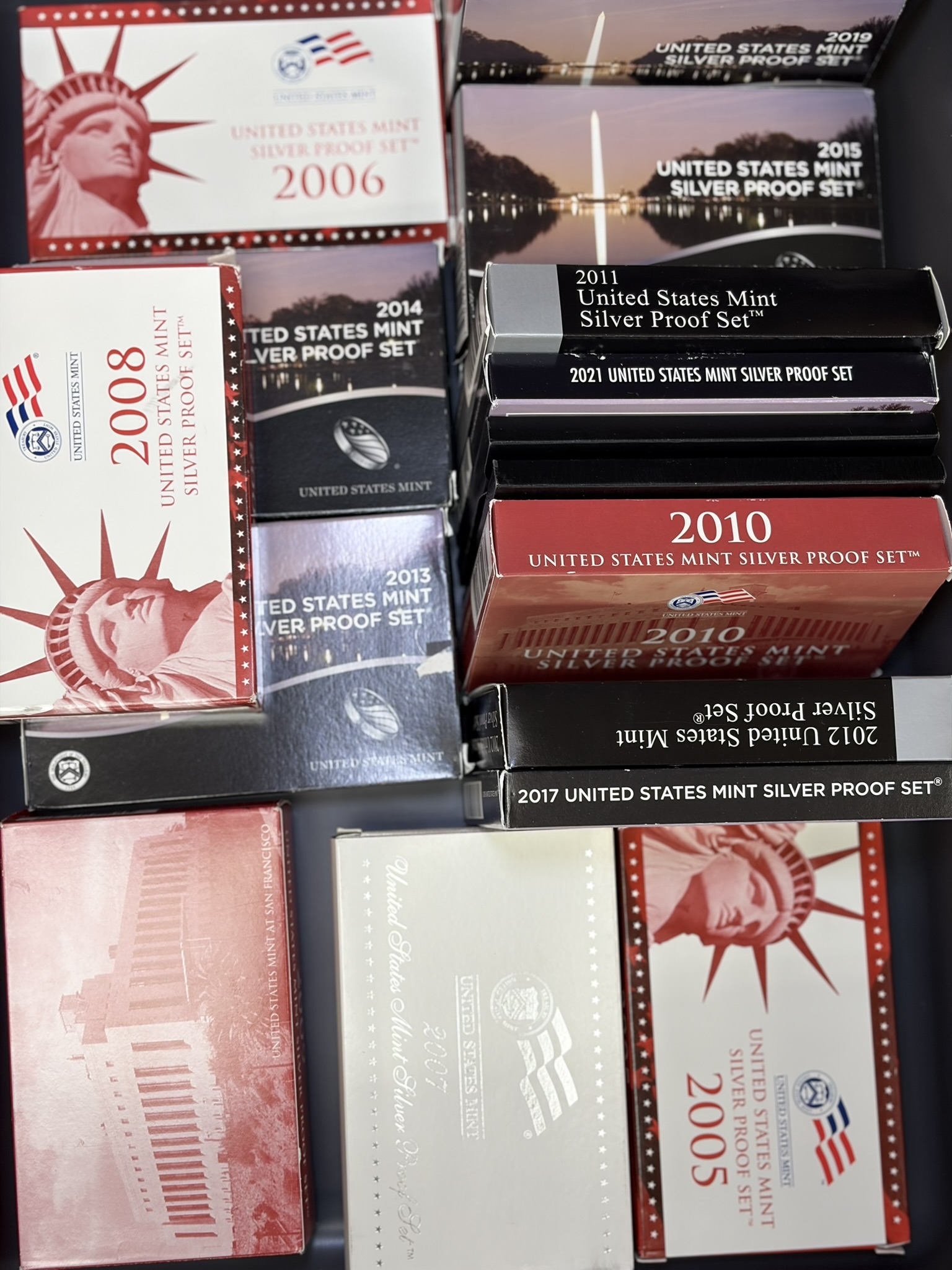 U.S. mint sets and proof sets at Gold King on Startown Road, Hickory, NC