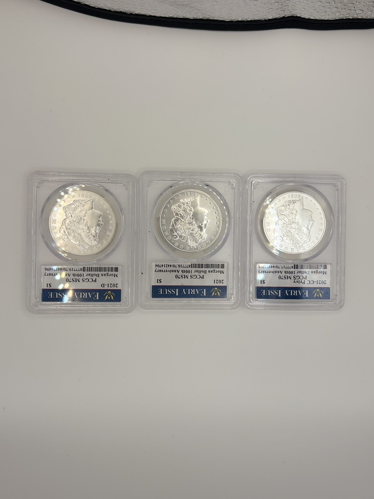 Morgan dollar 100th anniversary silver coin at Gold King, Hickory, NC