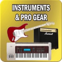 Button Music Instruments and Pro Gear